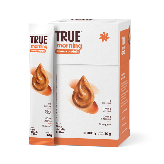 True Morning Energy Protein - Sabor Doce de Leite Coffee 20g