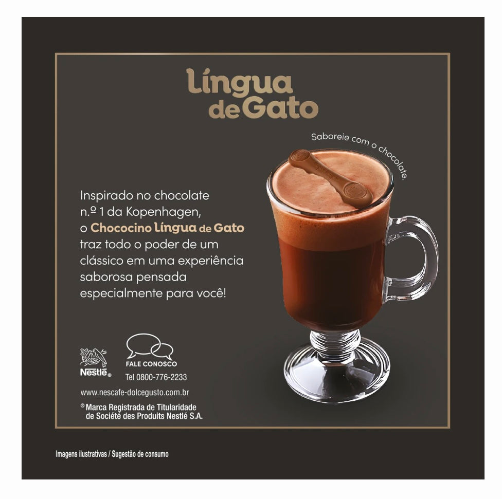 Cápsula Dolce Gusto sabor KOPENHAGEN Língua de Gato