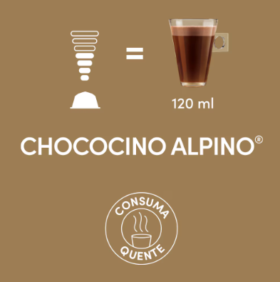 Cápsula Dolce Gusto sabor Chococino Alpino