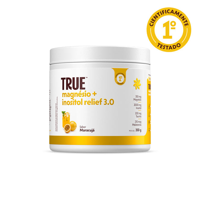 Magnésio + Inositol RELIEF 3.0 sabor Maracujá 350G TRUE SOURCE