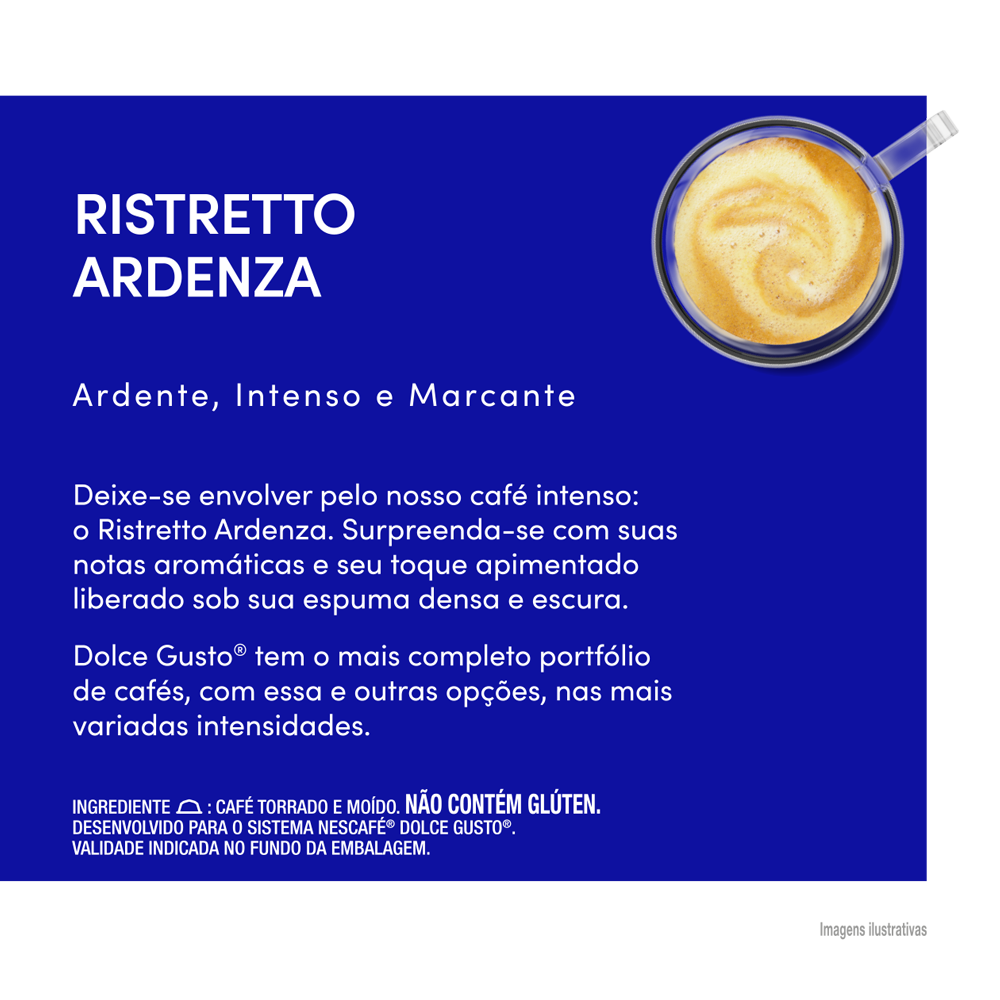 Cápsula Dolce Gusto sabor Ristretto Ardenza