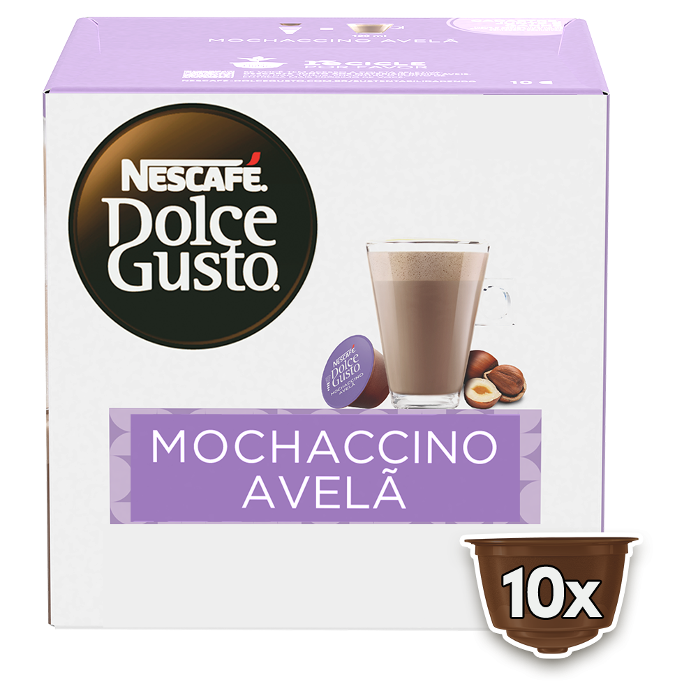 Cápsula Dolce Gusto sabor Mochaccino Avelã
