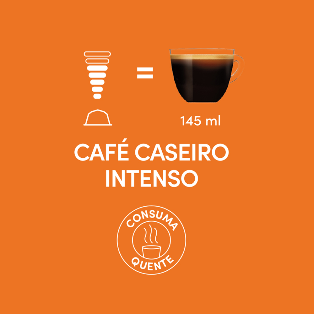 Cápsula Dolce Gusto sabor Café Caseiro Intenso