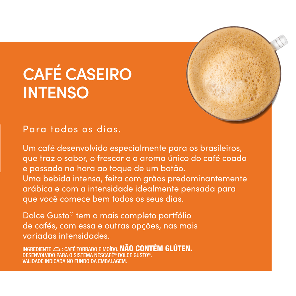 Dolce Gusto Capsule with Intense Homemade Coffee Flavor