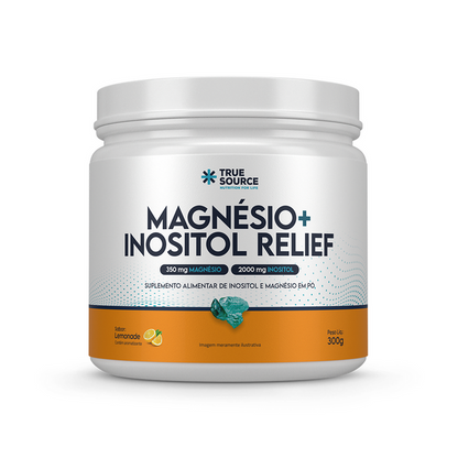 Magnésio + Inusitol RELIEF Sabor Lemonade 300G TRUE SOURCE