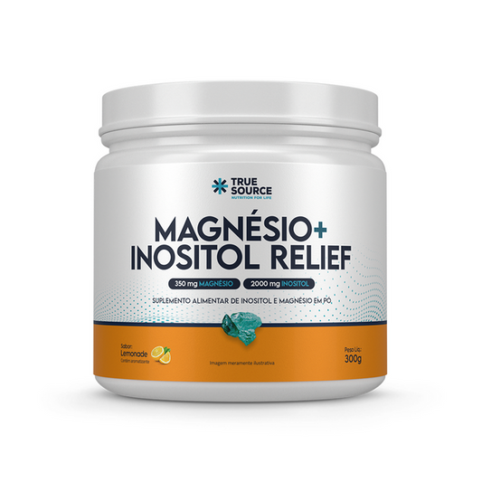 Magnésio + Inusitol RELIEF Sabor Lemonade 300G TRUE SOURCE