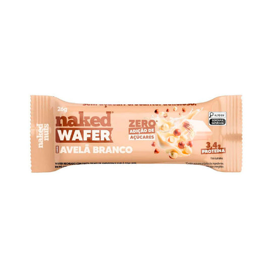Naked Wafer Avelã Branco 26g