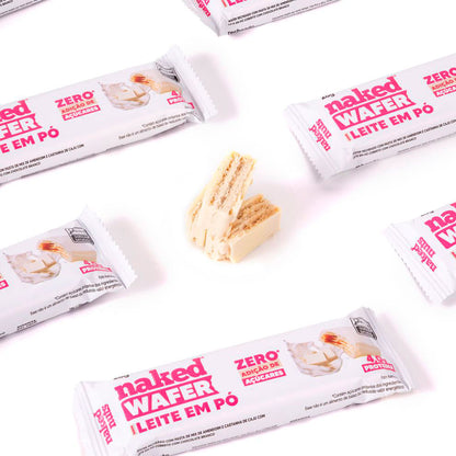 Naked Wafer Leite em Pó Chocolate Branco 26g