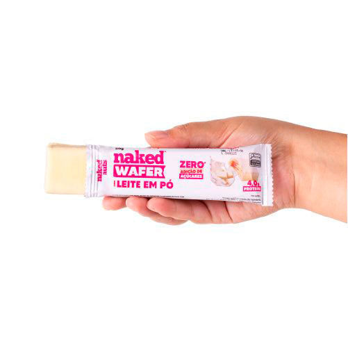 Naked Wafer Leite em Pó Chocolate Branco 26g