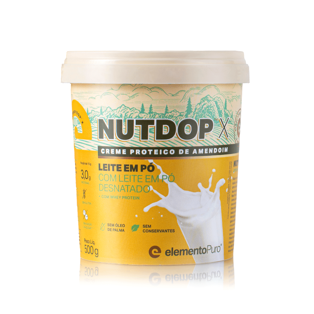 Creme de Amendoim NUTDOP X 500g | Sabor Leite em Pó