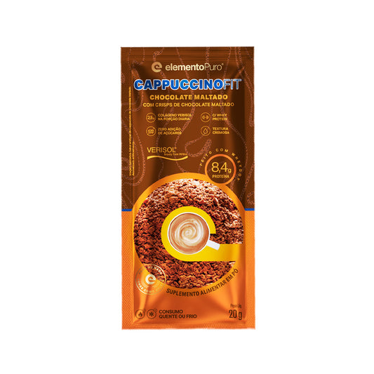 Cappuccino Fit Sachê 20g | Sabor Chocolate Maltado