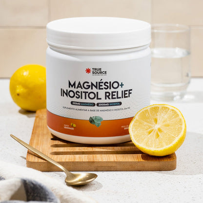 Magnésio + Inusitol RELIEF Sabor Lemonade 300G TRUE SOURCE