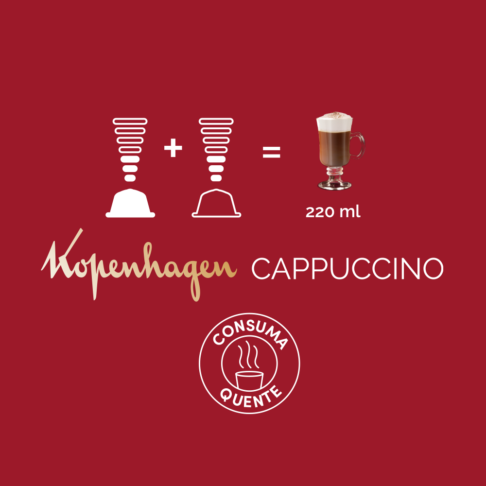 Cápsula Dolce Gusto sabor Cappuccino Kopenhagen