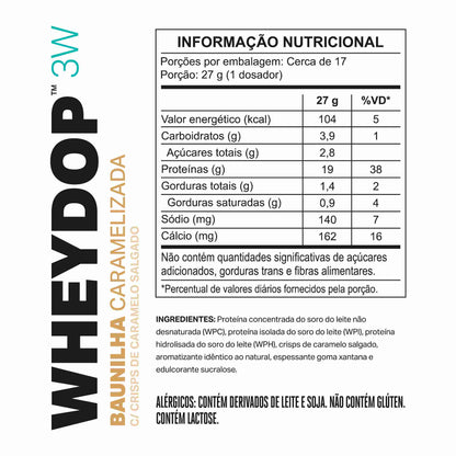 WHEYDOP 3W 450g | Sabor Baunilha Caramelizada