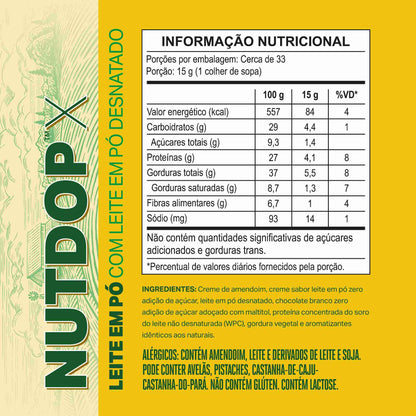 Creme de Amendoim NUTDOP X 500g | Sabor Leite em Pó