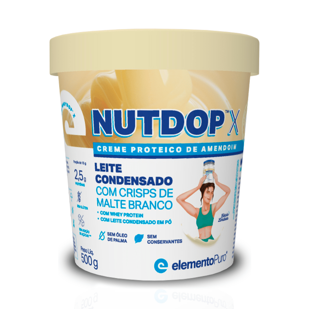 Creme de Amendoim NUTDOP X 500g | Sabor Leite Condensado