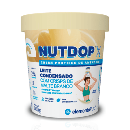 Creme de Amendoim NUTDOP X 500g | Sabor Leite Condensado