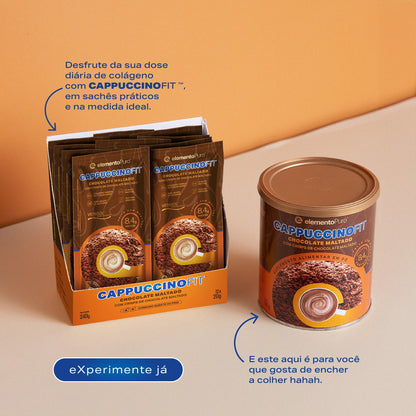 Cappuccino Fit Sachê 20g | Sabor Chocolate Maltado