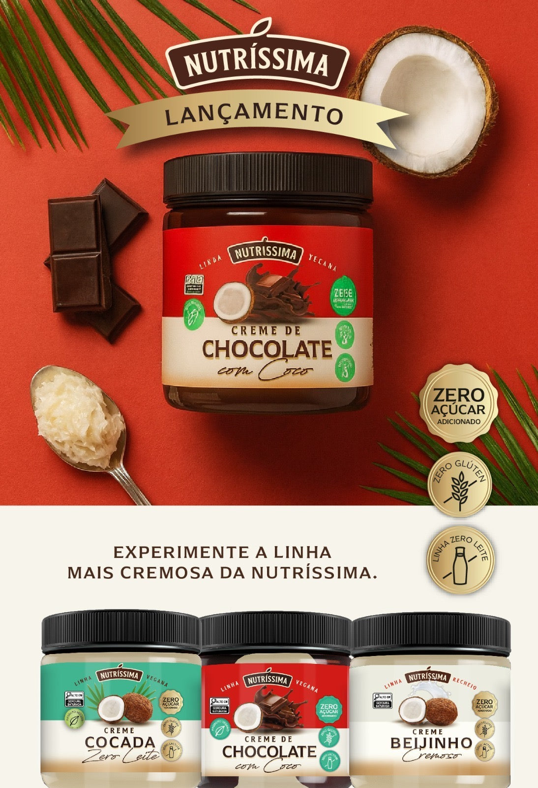 Creme de Chocolate com Coco 450g