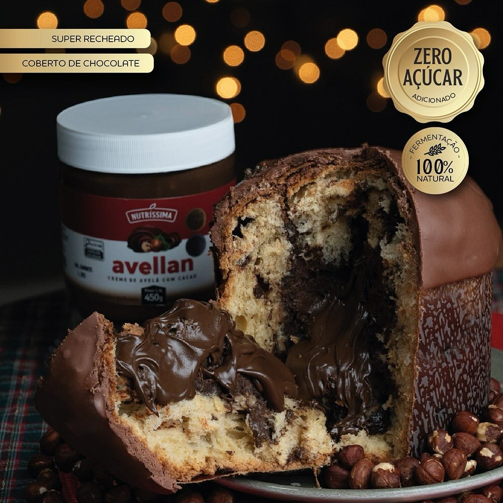 Chocotone Recheado com Creme de Avelã Zero 700g