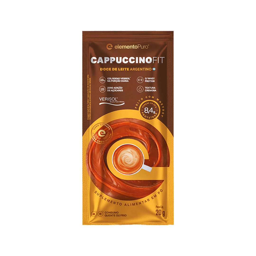 Cappuccino Fit Sachê 20g | Sabor Doce de leite Argentino