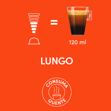 Cápsula Dolce Gusto sabor Lungo