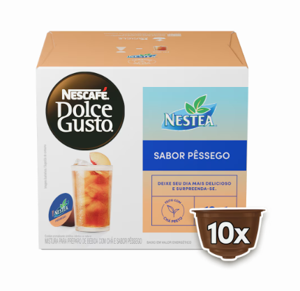Cápsula Dolce Gusto sabor Nestea Pessego