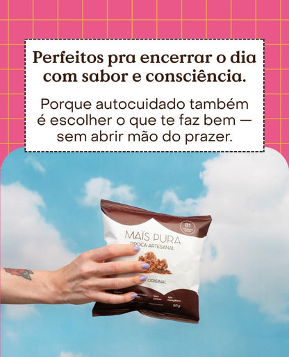 Pipoca Artesanal Maïs Pura - Sabor Cacau Original 50g