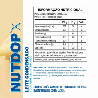 Creme de Amendoim NUTDOP X 500g | Sabor Leite Condensado