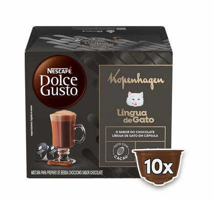 Cápsula Dolce Gusto sabor KOPENHAGEN Língua de Gato