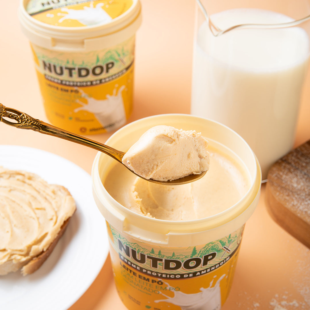 Creme de Amendoim NUTDOP X 500g | Sabor Leite em Pó
