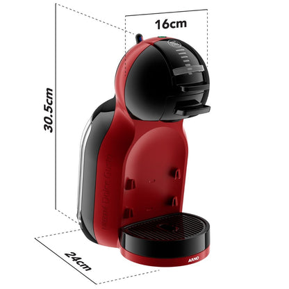 Cafeteira Dolce Gusto Mini Me (Vermelha e preta)