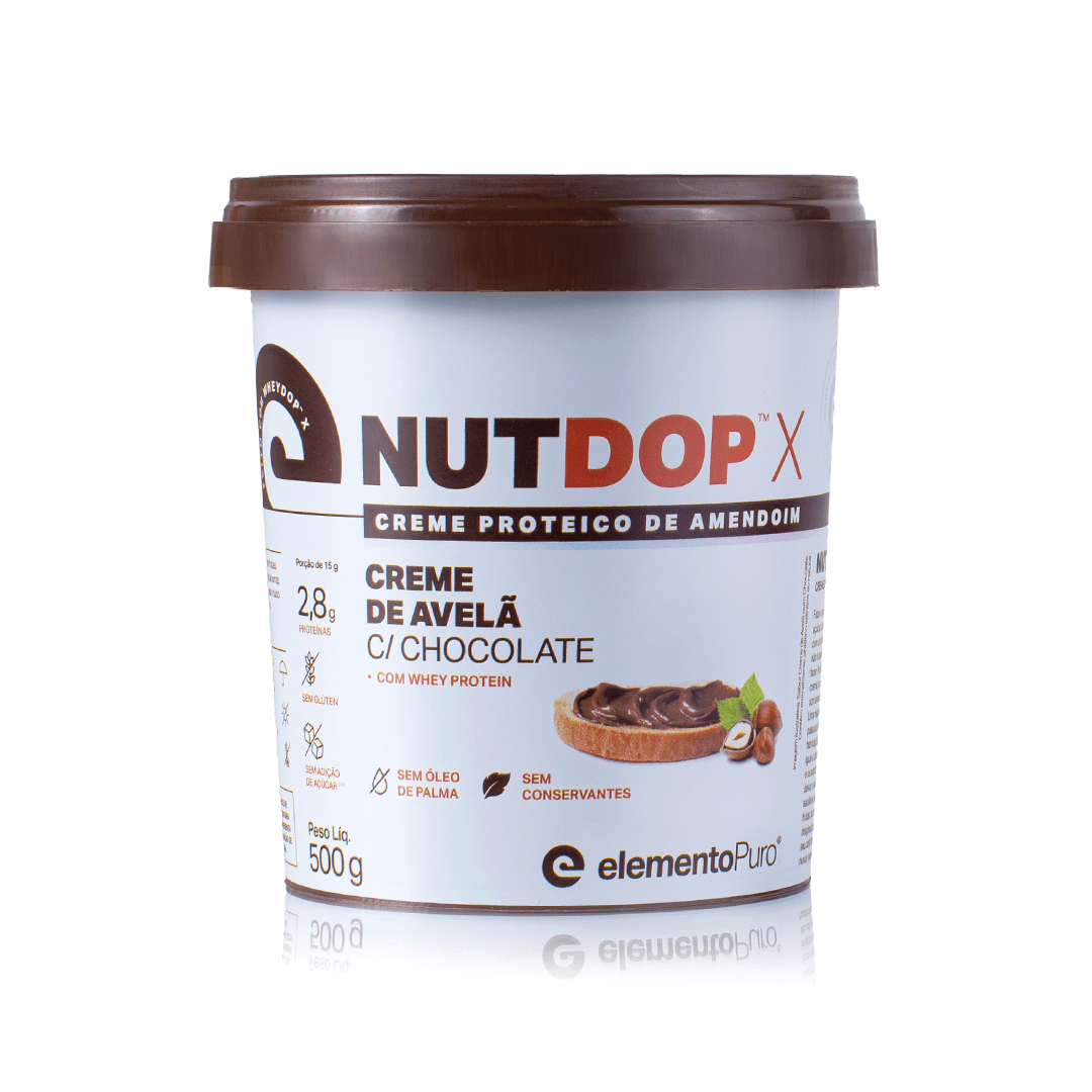 Creme de Amendoim NUTDOP X 500g | Sabor Avelã c/ Chocolate