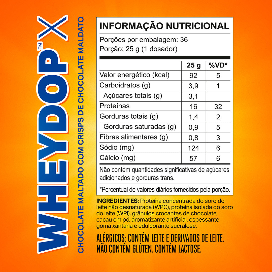 WHEYDOP X 900g | Sabor Chocolate Maltado