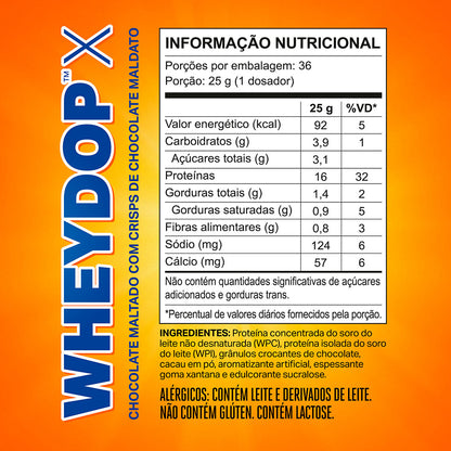 WHEYDOP X 900g | Sabor Chocolate Maltado