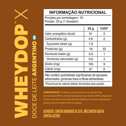 WHEYDOP X 450g | Sabor Doce de Leite Argentino