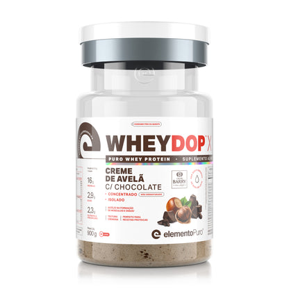 WHEYDOP X 900g | Sabor Creme de Avelã c/Chocolate
