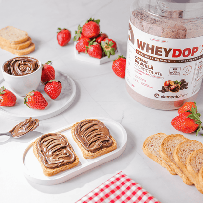 WHEYDOP X 900g | Sabor Creme de Avelã c/Chocolate