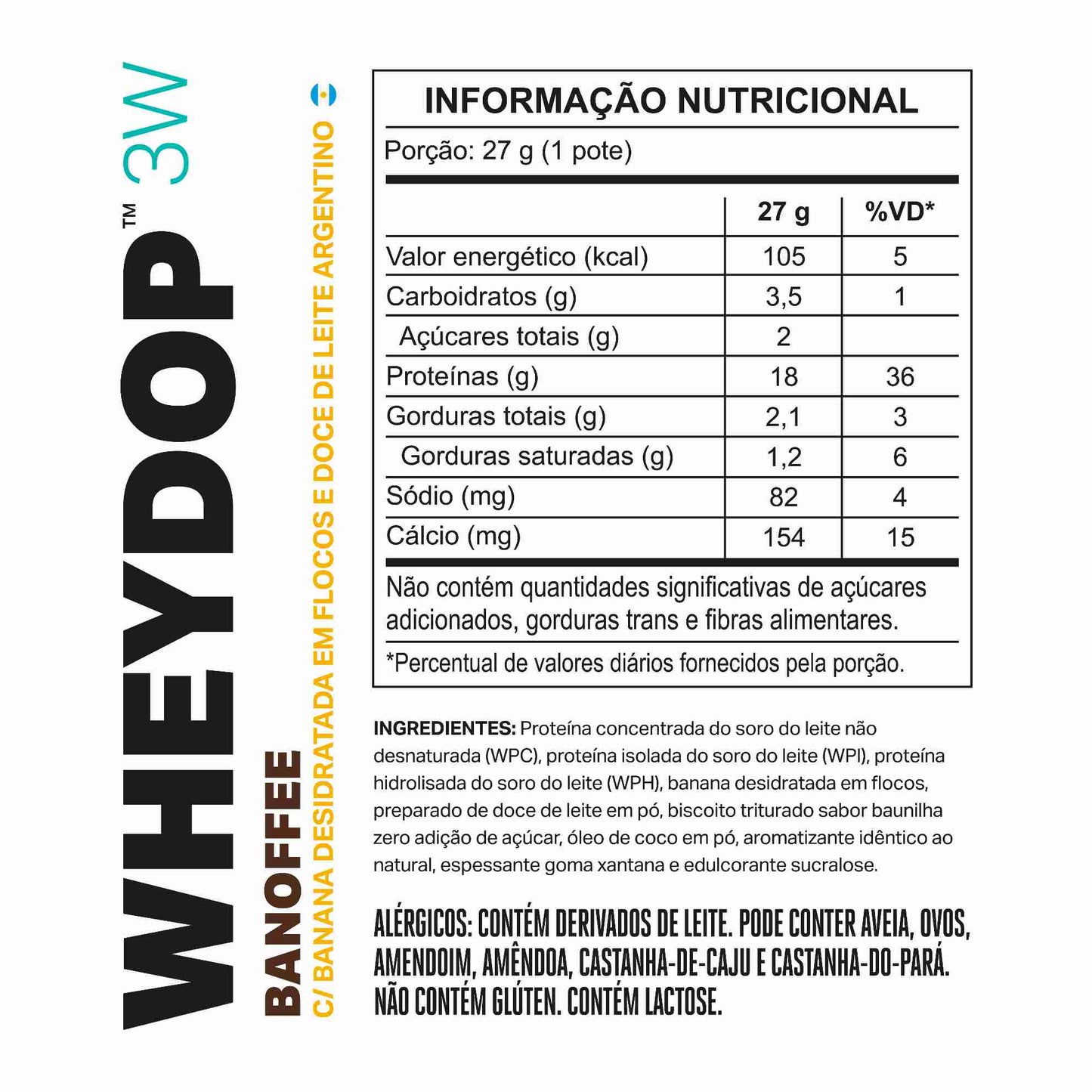 Monodose WHEYDOP 3W 27g | Sabor Banoffee