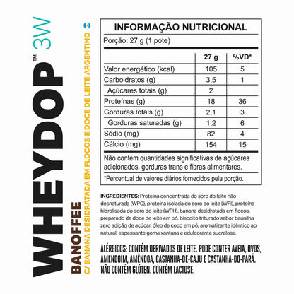 Monodose WHEYDOP 3W 27g | Sabor Banoffee