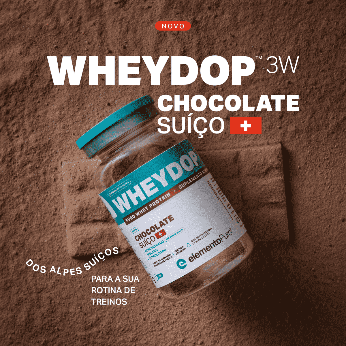 Monodose WHEYDOP 3W 27g | Sabor Chocolate Suíço