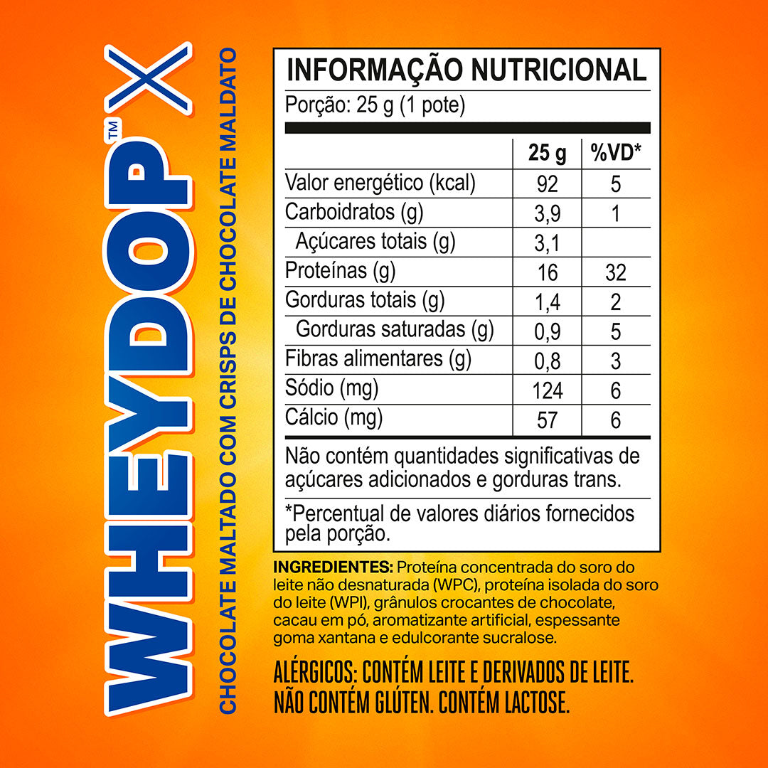 Monodose WHEYDOP X 25g | Sabor Chocolate Maltado