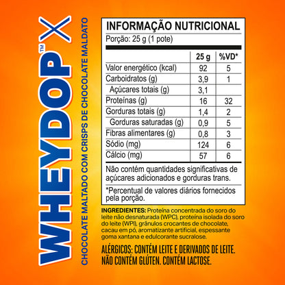 Monodose WHEYDOP X 25g | Sabor Chocolate Maltado