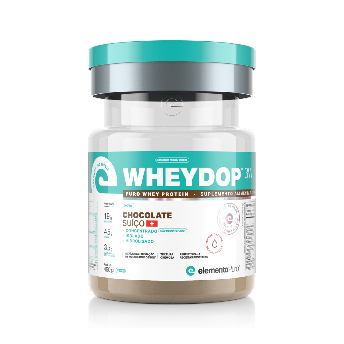 WHEYDOP 3W 450g | Sabor Chocolate Suíço