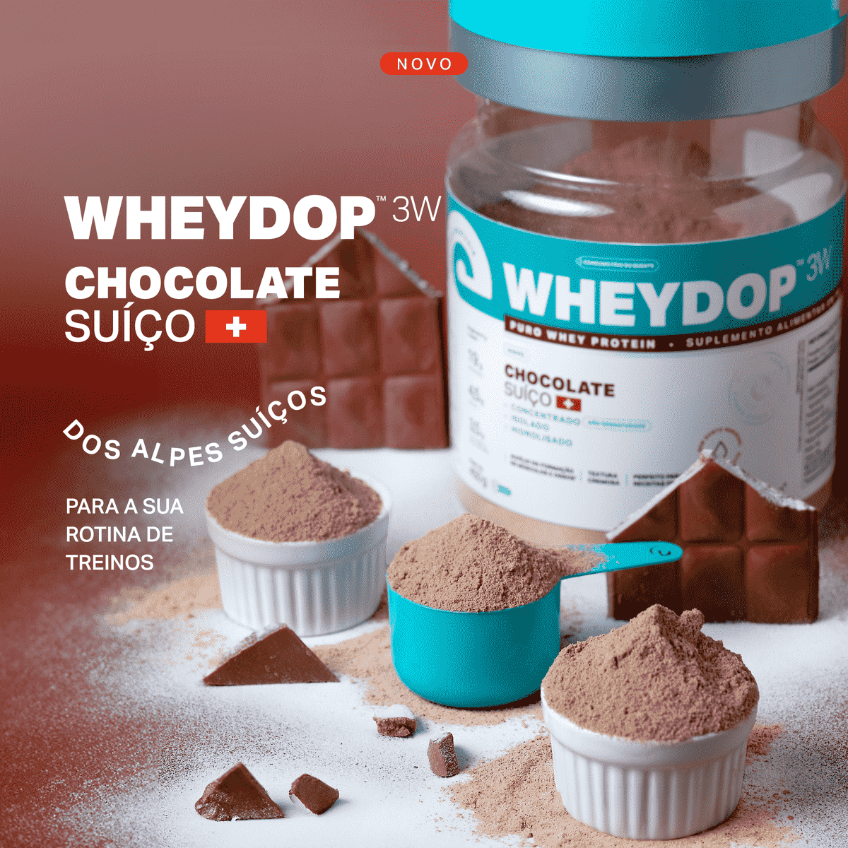 WHEYDOP 3W 450g | Sabor Chocolate Suíço