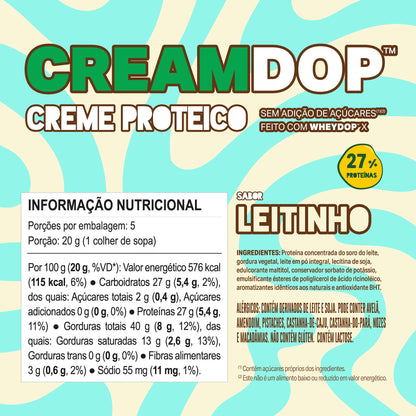 Creme Proteico CREAMDOP - Sabor Leitinho 100g