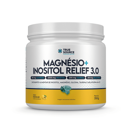 Magnésio + Inositol RELIEF 3.0 sabor Maracujá 350G TRUE SOURCE