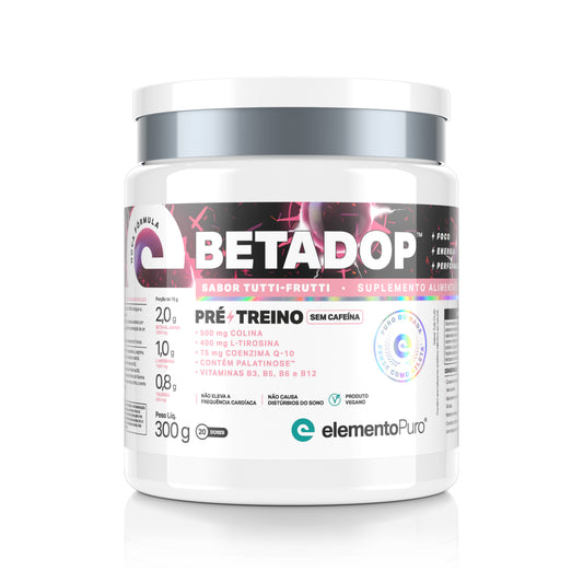 Pré Treino Betadop 300g - Sabor Tutti Frutti