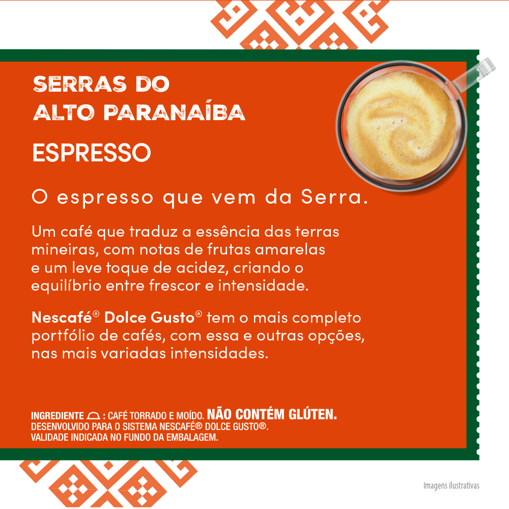 Cápsula Dolce Gusto sabor Expresso Serras do Alto da Paranaíba