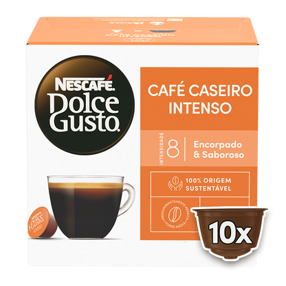 Cápsula Dolce Gusto sabor Café Caseiro Intenso